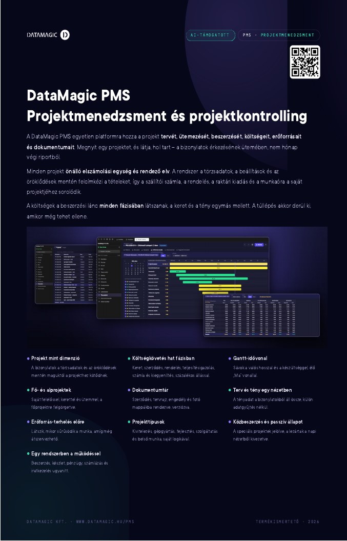 PMS – Projektmenedzsment rendszer – e-book