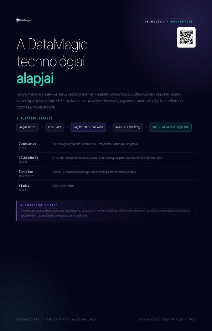 A DataMagic technológiai alapjai – műszaki dokumentáció